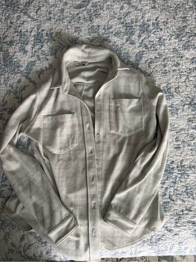Light Gray Women’s Button Up Shirt